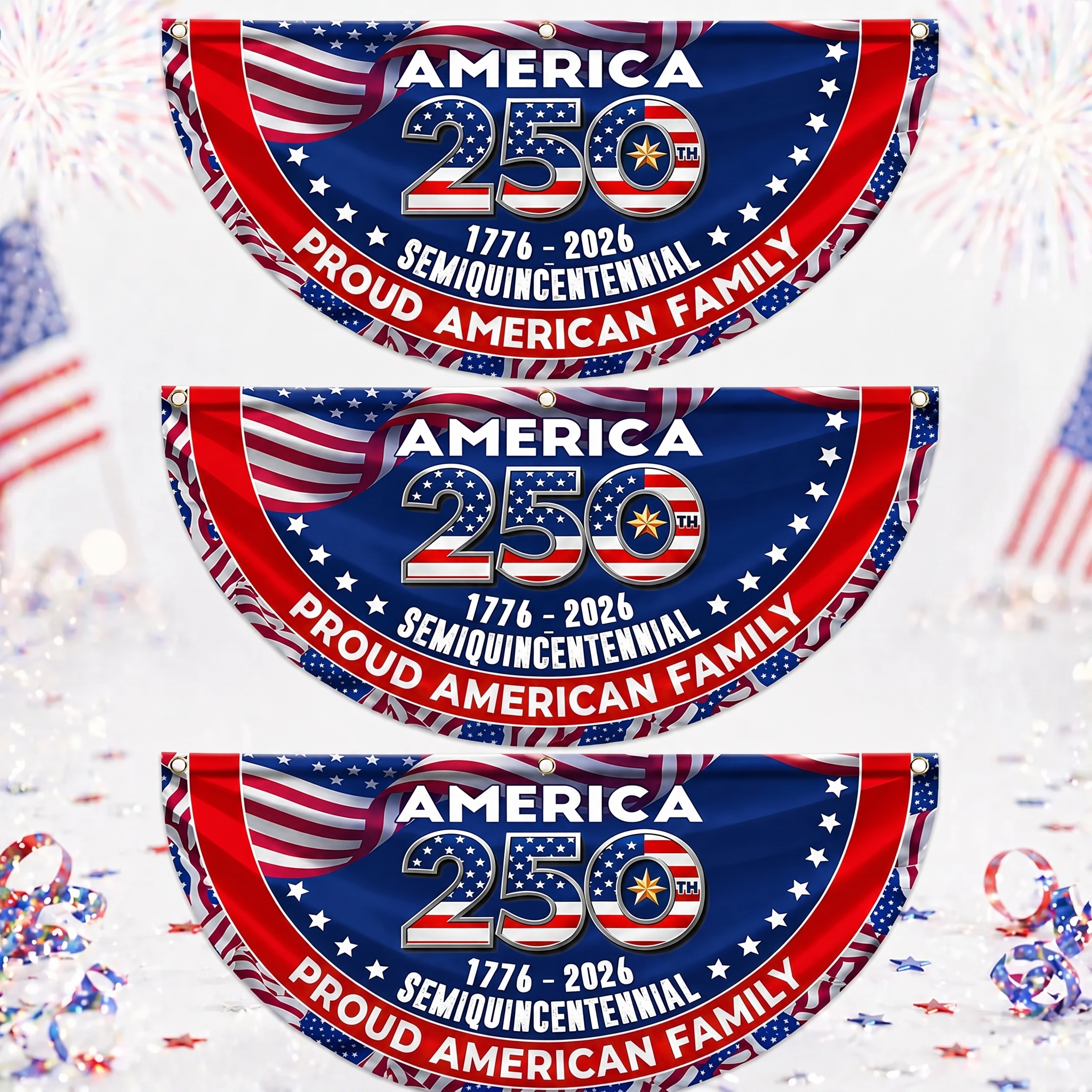 🔥 Last Day 70% OFF🔥 – American 250th Anniversary Patriotic Fan Flag