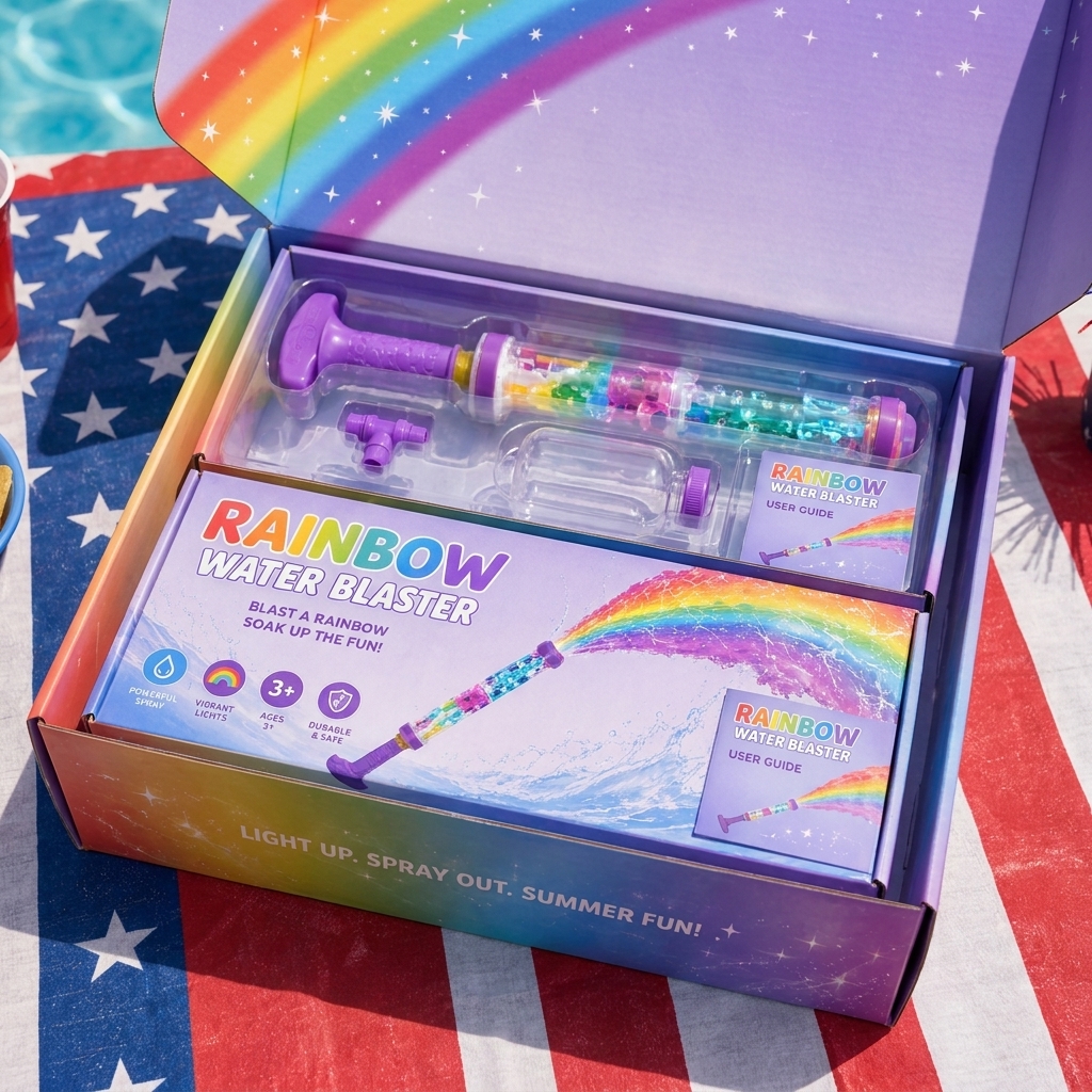 🔥LAST DAY 70% OFF🌈 — Rainbow Aqua Nova™ LED Water Blaster