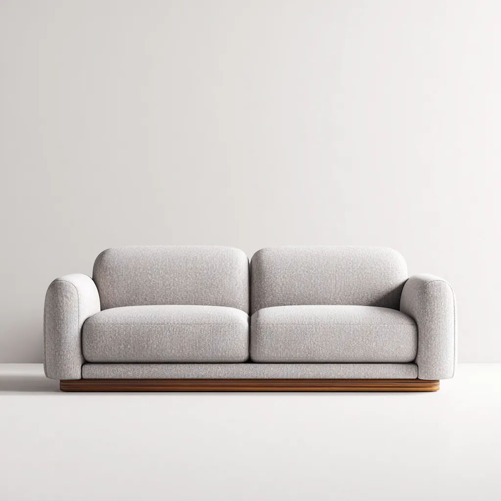 Canapé 2 places-tissu-180x90x85 cm-beige-design minimaliste-Havoraiabode