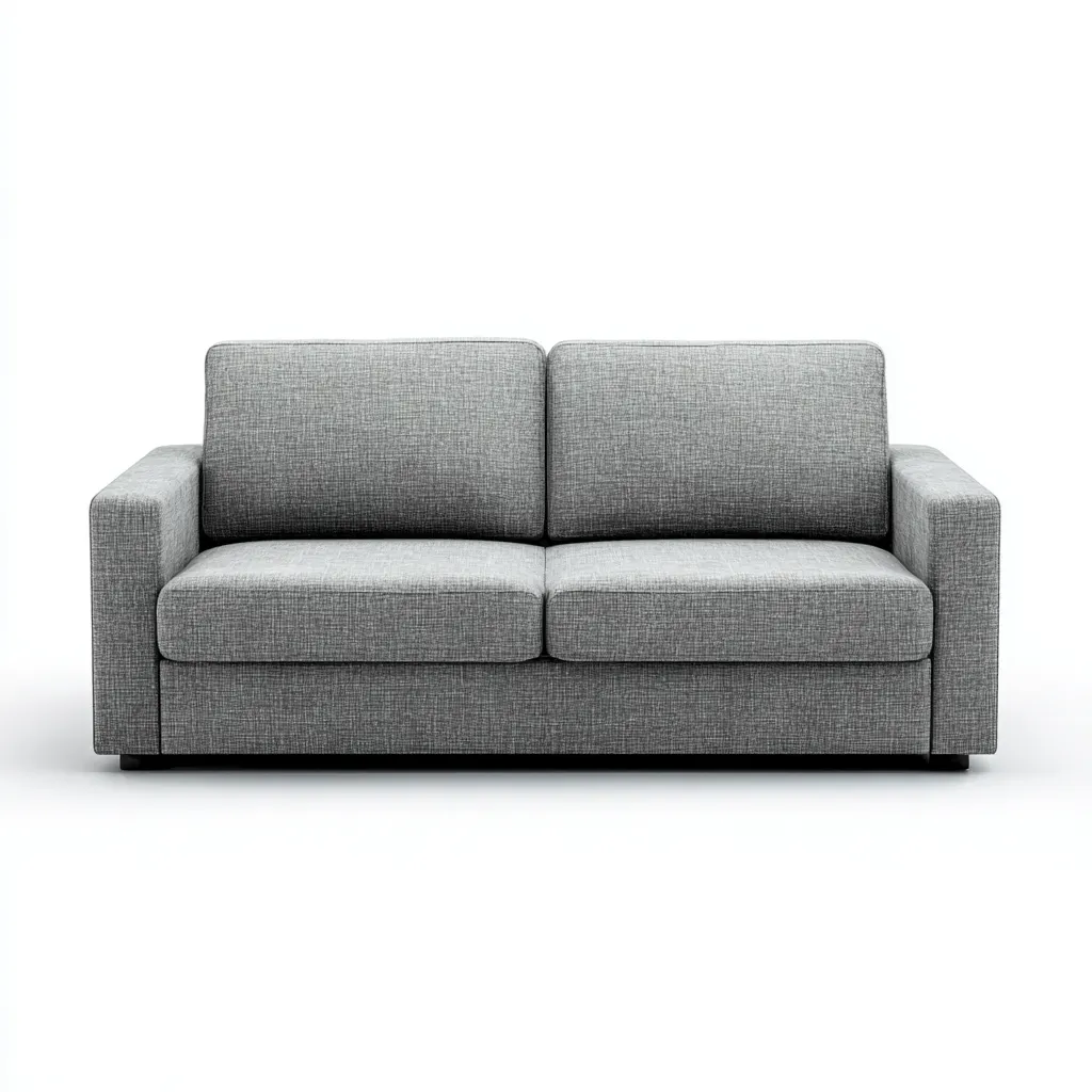 Canapé 2 places-tissu-185x90x85 cm-gris-style contemporain-Havoraiabode