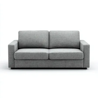 Canapé 2 places-tissu-185x90x85 cm-gris-style contemporain-Havoraiabode