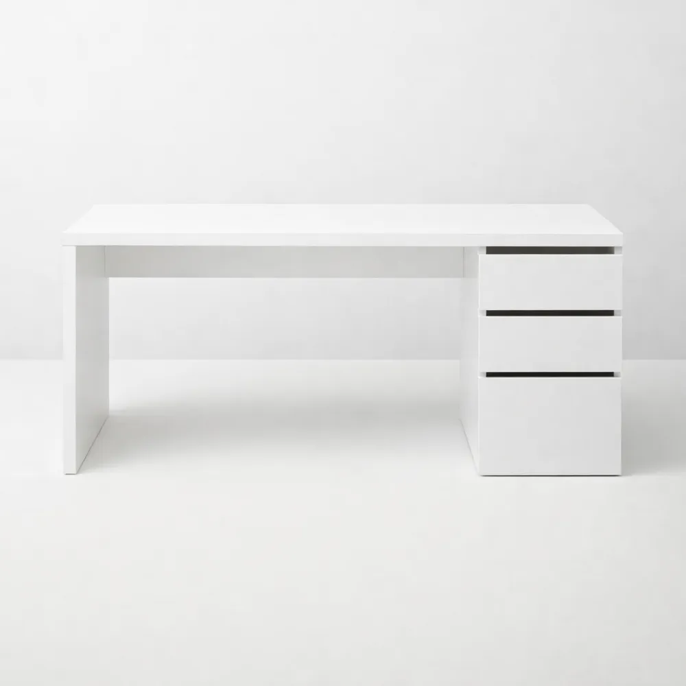 Scrivania reversibile con cassetti salvaspazio per ufficio