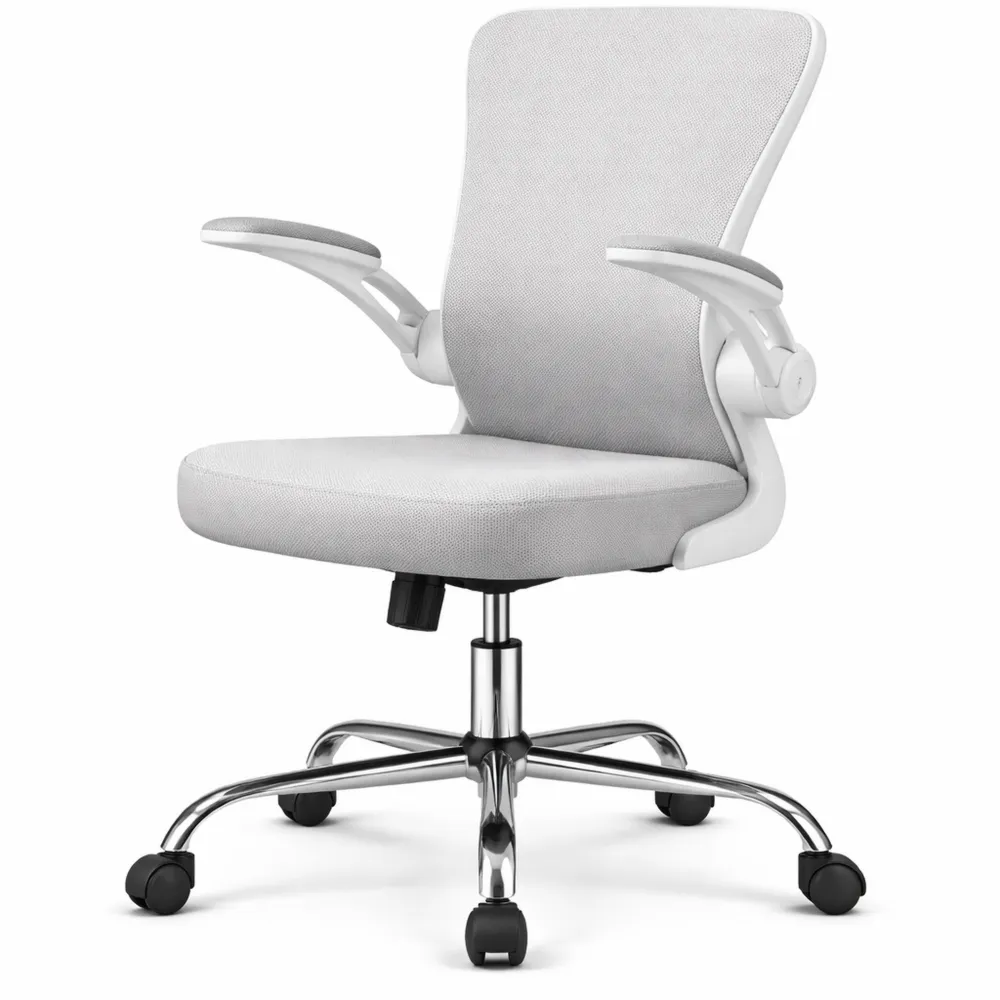 Sedia Ergonomica da Ufficio con Supporto Lombare e Braccioli Ribaltabili