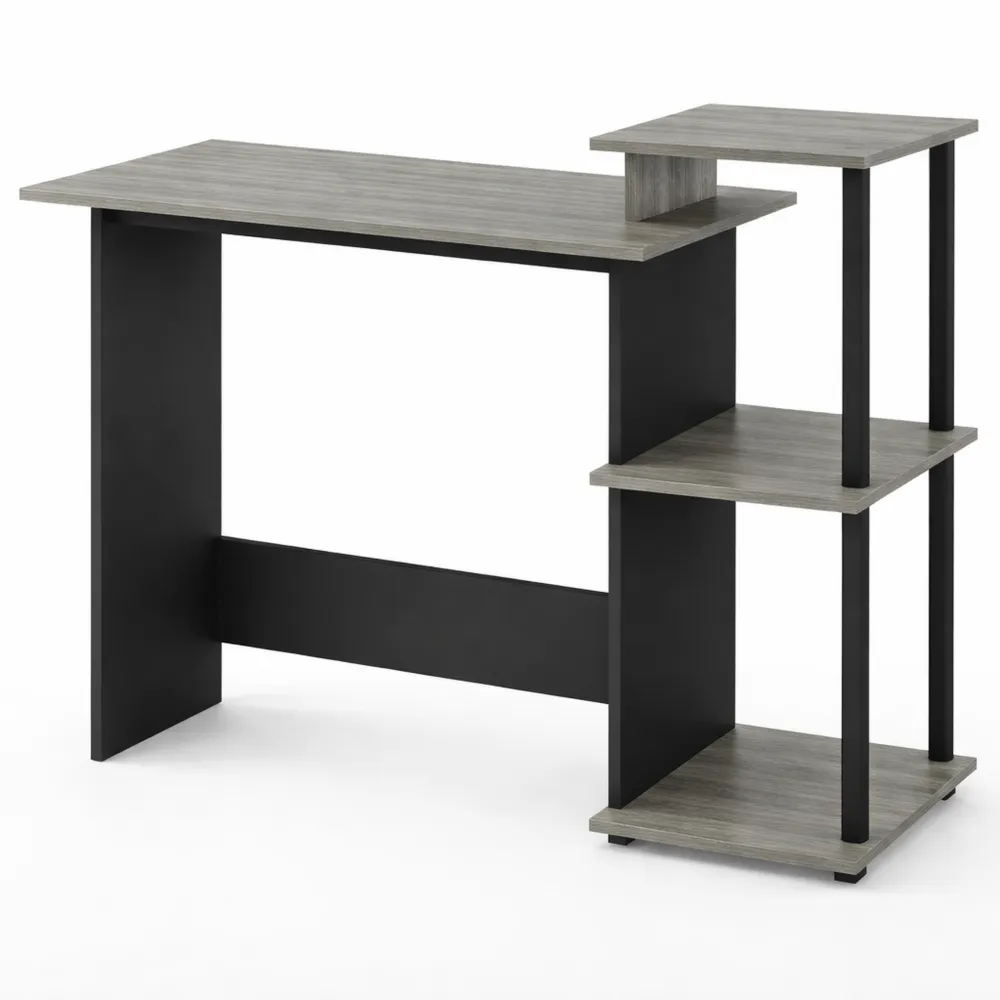 Scrivania compatta per laptop in rovere nero