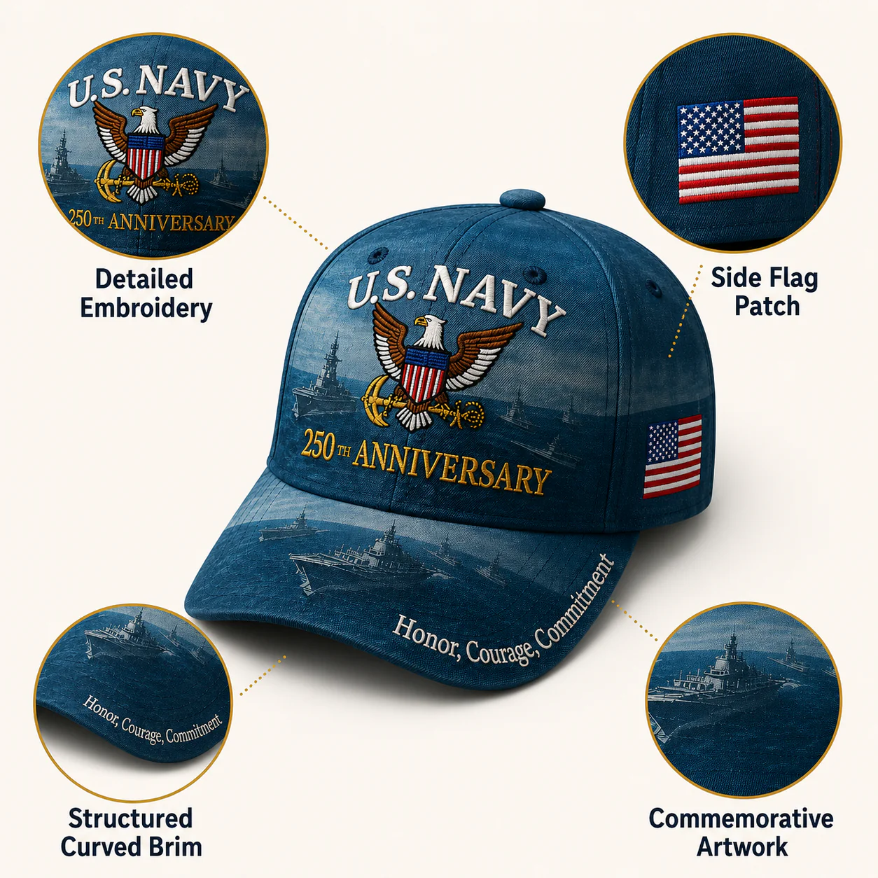 🔥 Father’s Day Sale 50% OFF - ❤250th Anniversary Commemorative Cap Collection