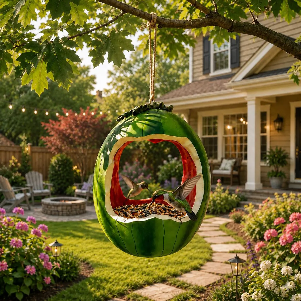 Fruit Shaped Hanging Bird feeders for Outdoors