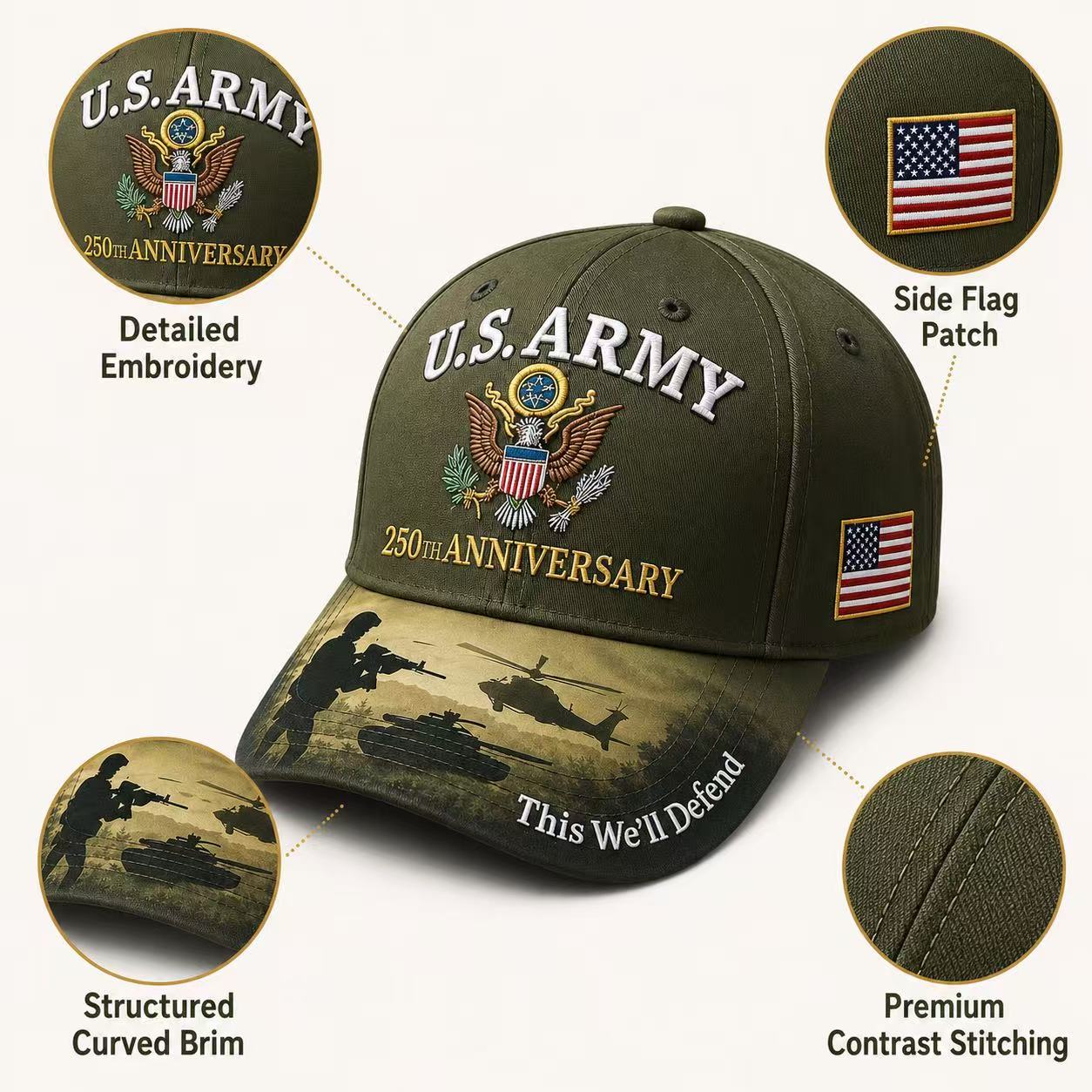 🔥 Father’s Day Sale 50% OFF - ❤250th Anniversary Commemorative Cap Collection