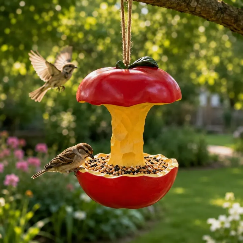 Fruit Shaped Hanging Bird feeders for Outdoors
