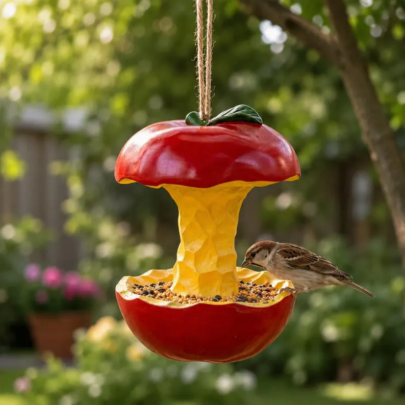 Fruit Shaped Hanging Bird feeders for Outdoors