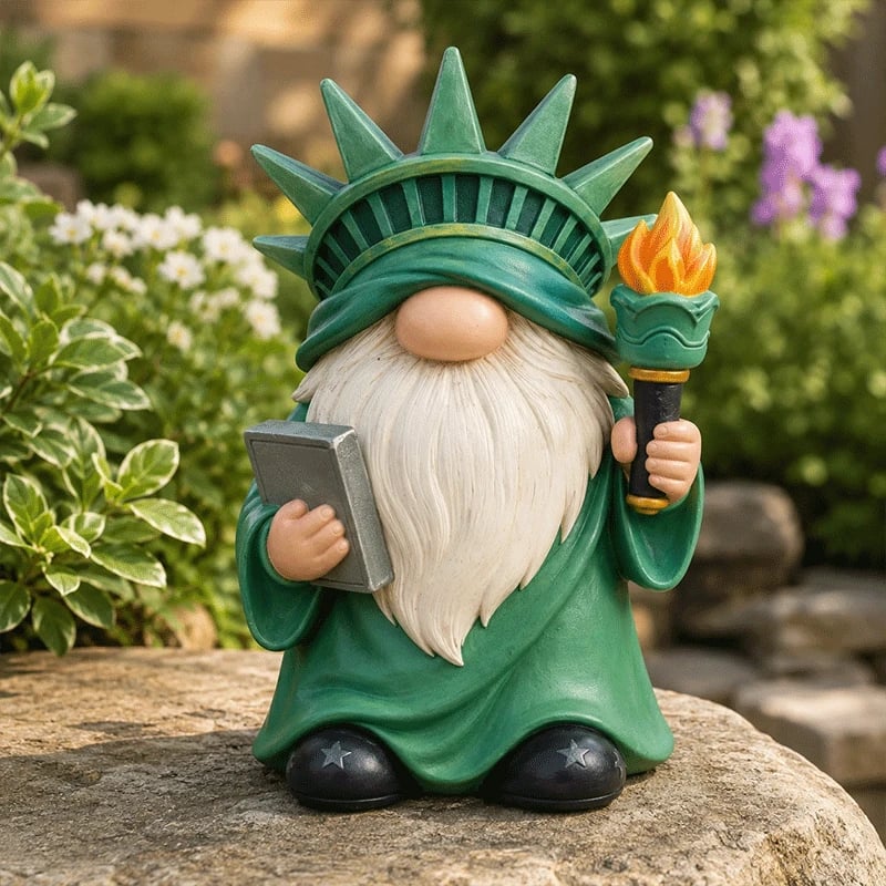 🔥Freedom-Loving Garden Gnome – A Charming Tribute to American Pride