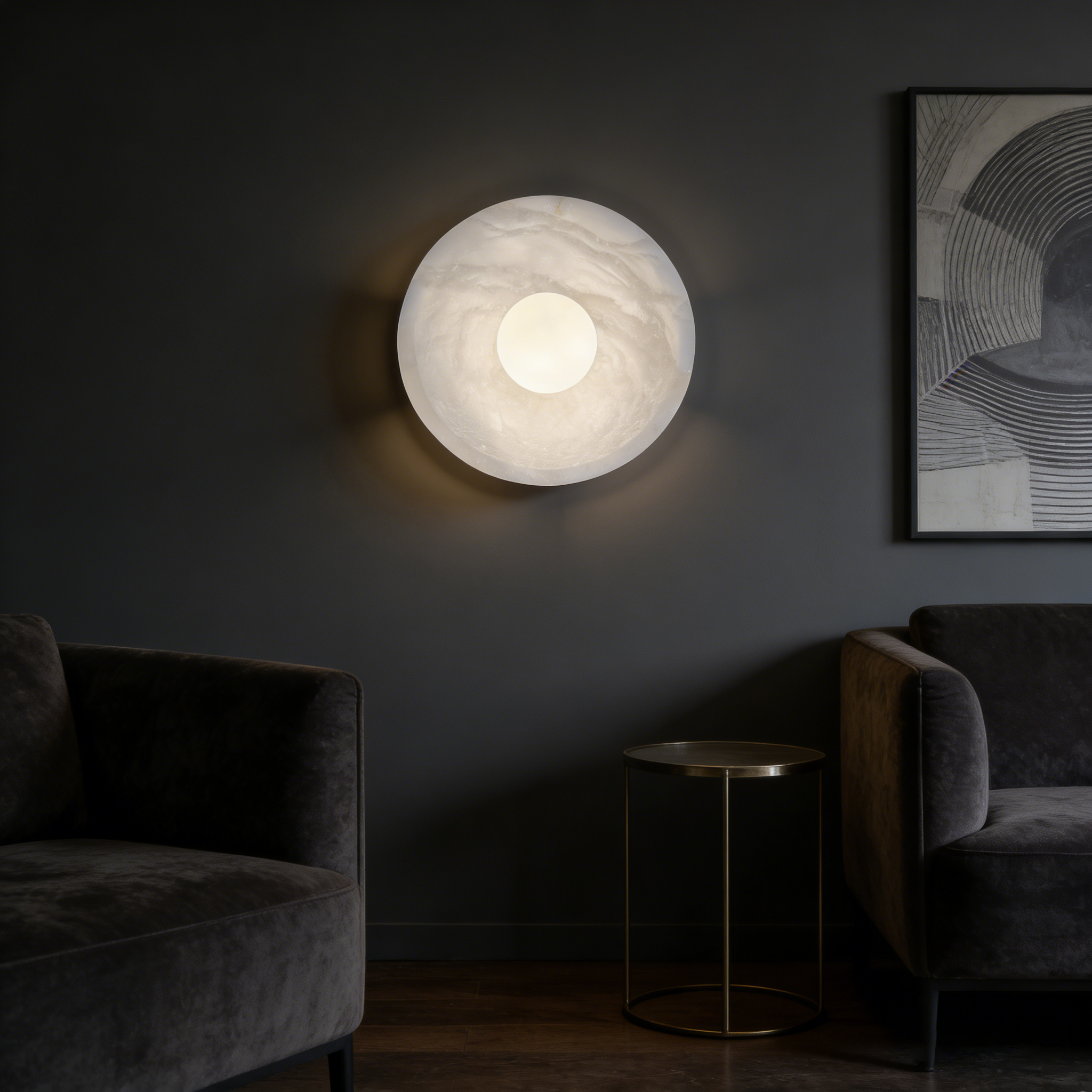 Alabaster Wall Sconce