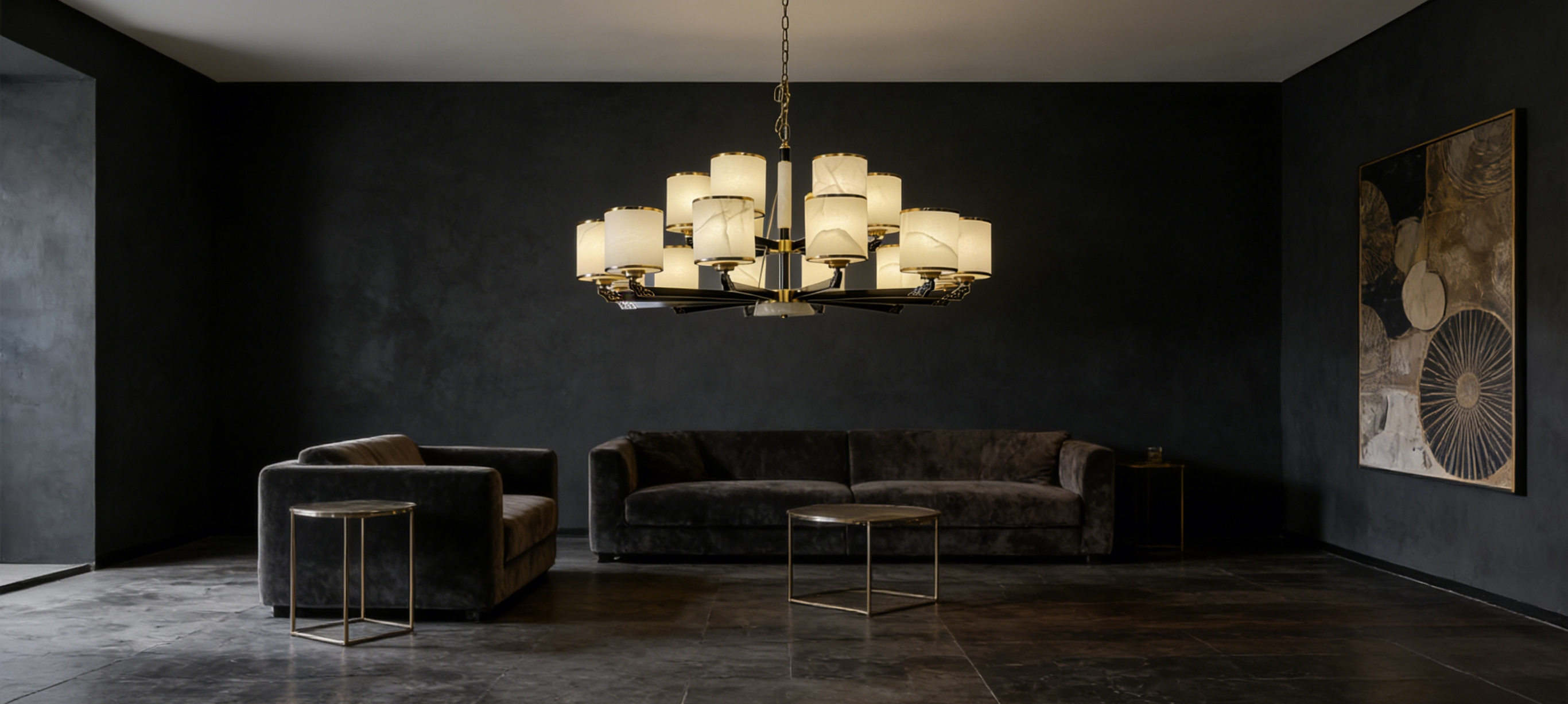 Alabaster chandelier