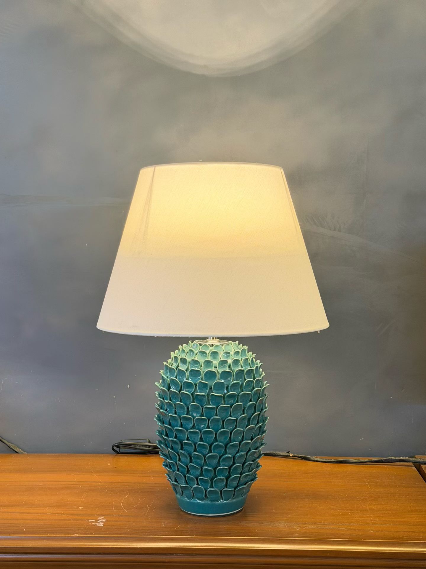  Casailighting “Pinecone Sculpt” Ceramic Table Lamp