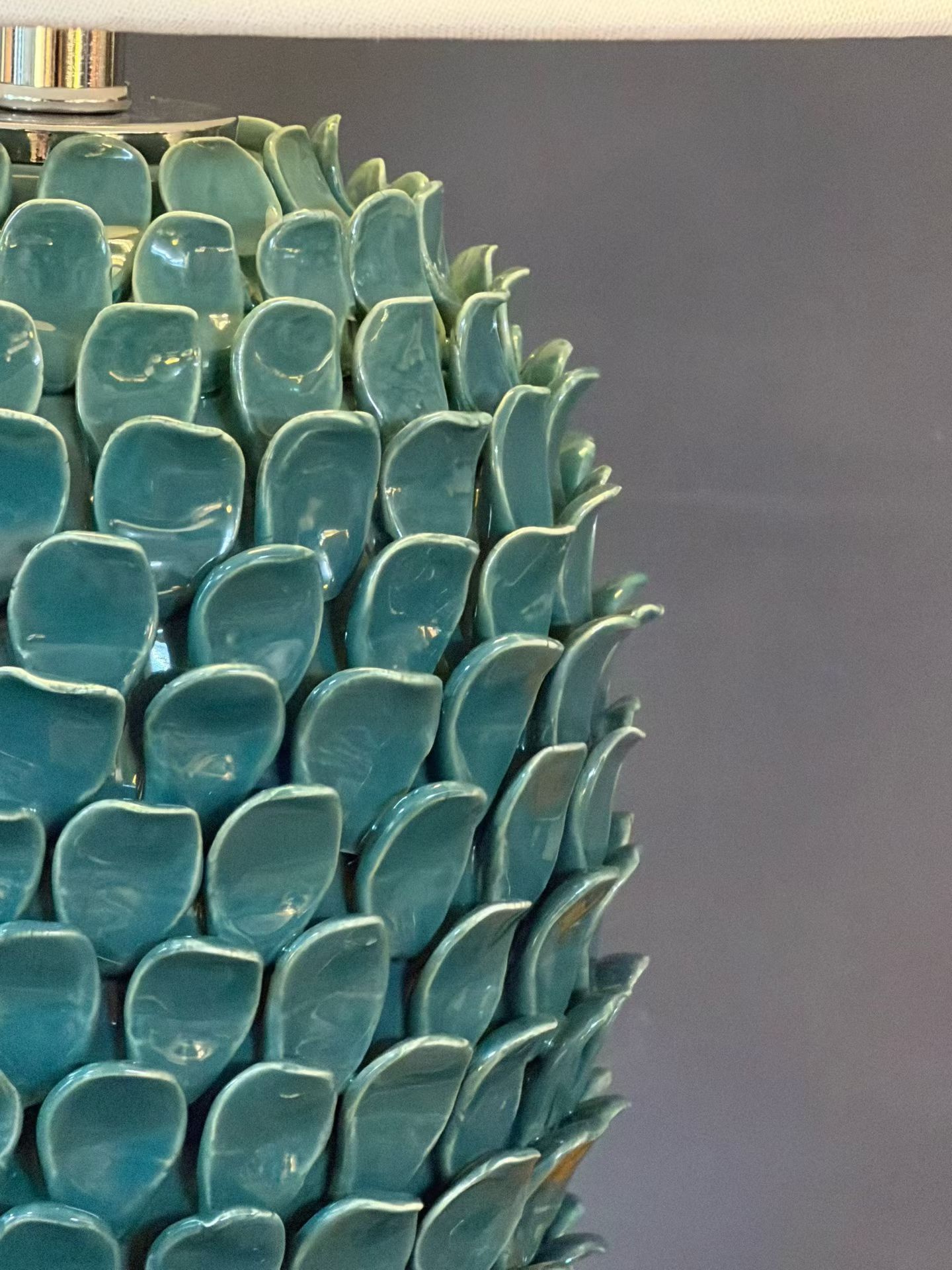  Casailighting “Pinecone Sculpt” Ceramic Table Lamp