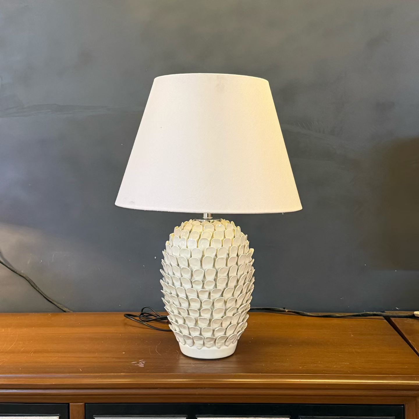  Casailighting “Pinecone Sculpt” Ceramic Table Lamp