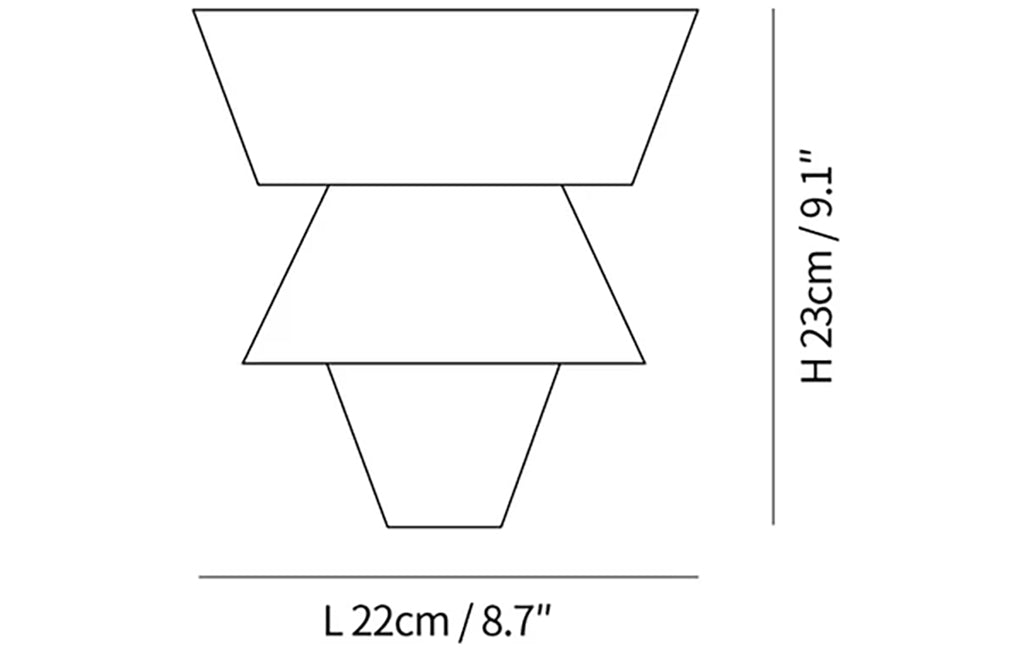Alabaster Laboratory Cone Wall Light