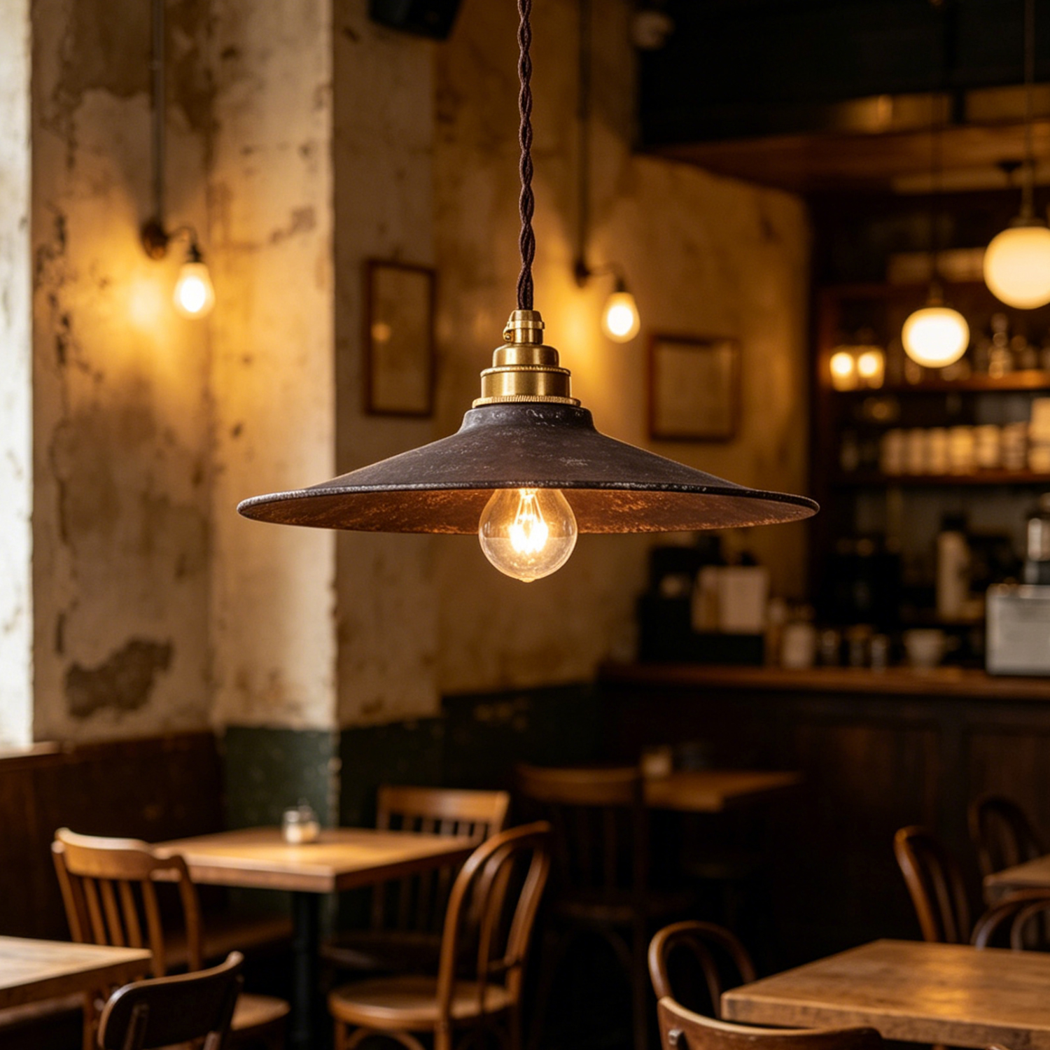 Industrial Flat Pendant Light