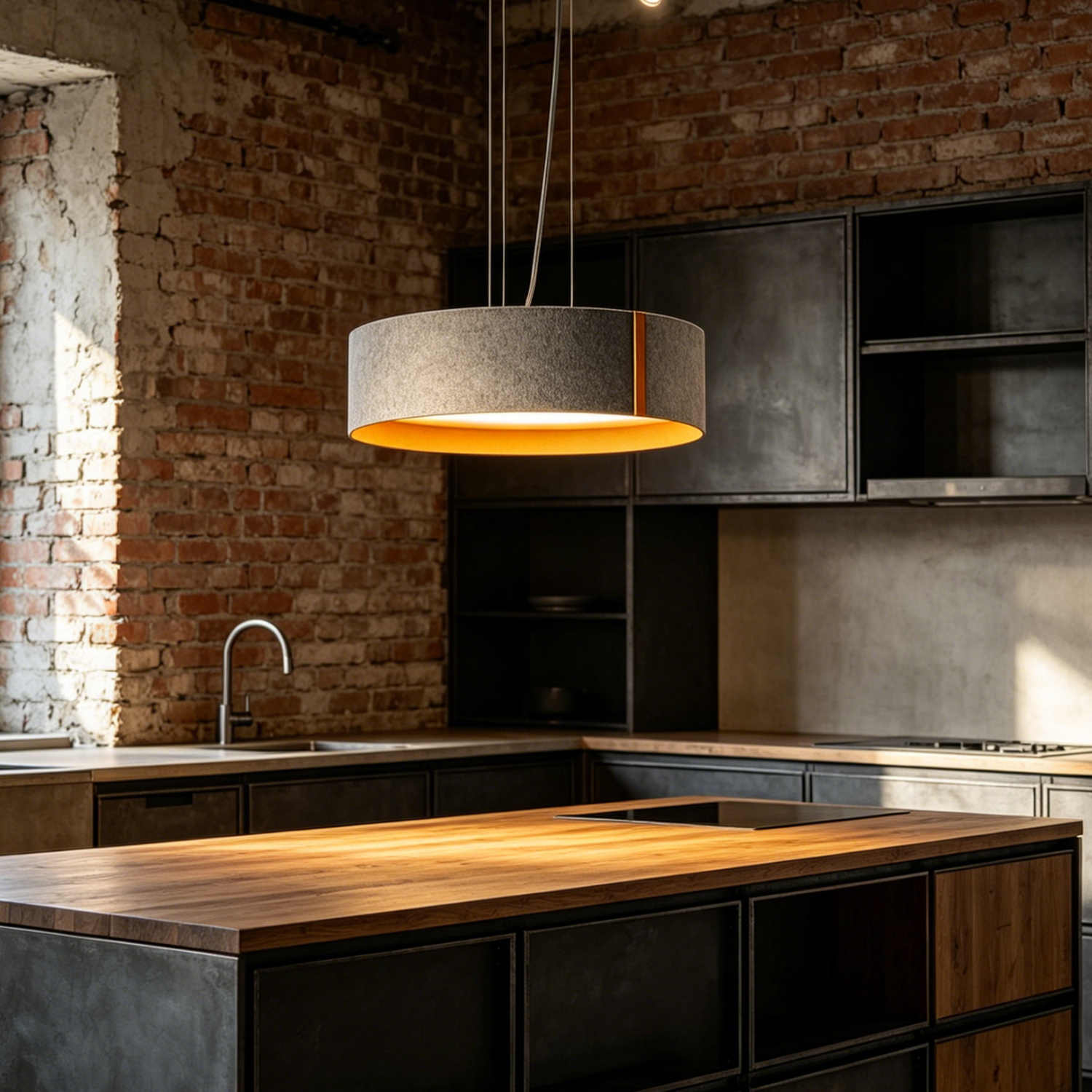 Felt Pendant Light