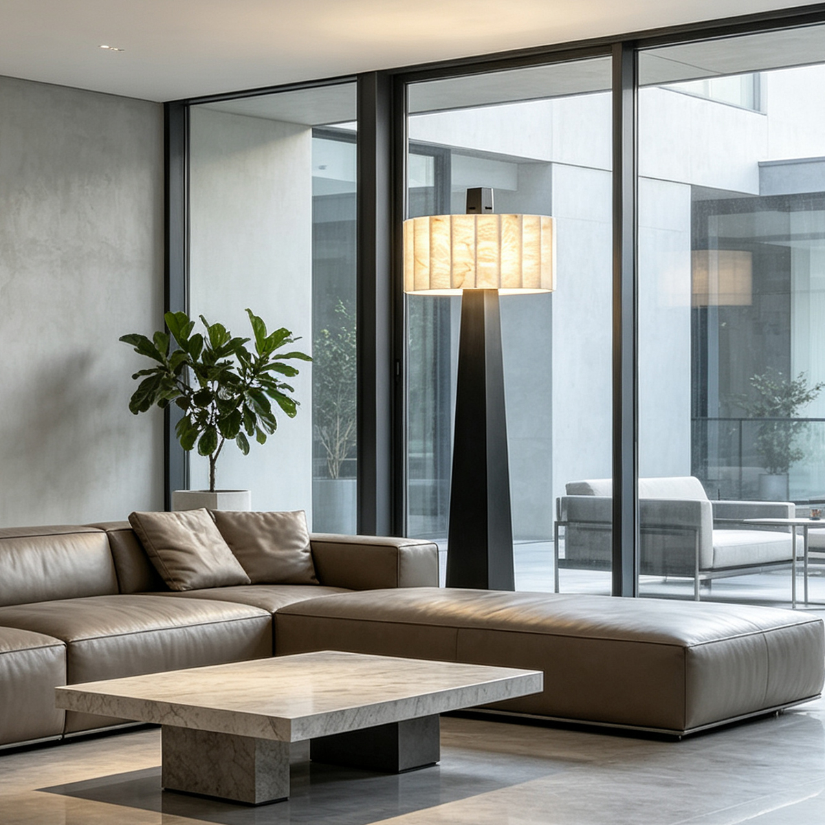 Alabaster Grandeur Floor Lamp -Casailighting