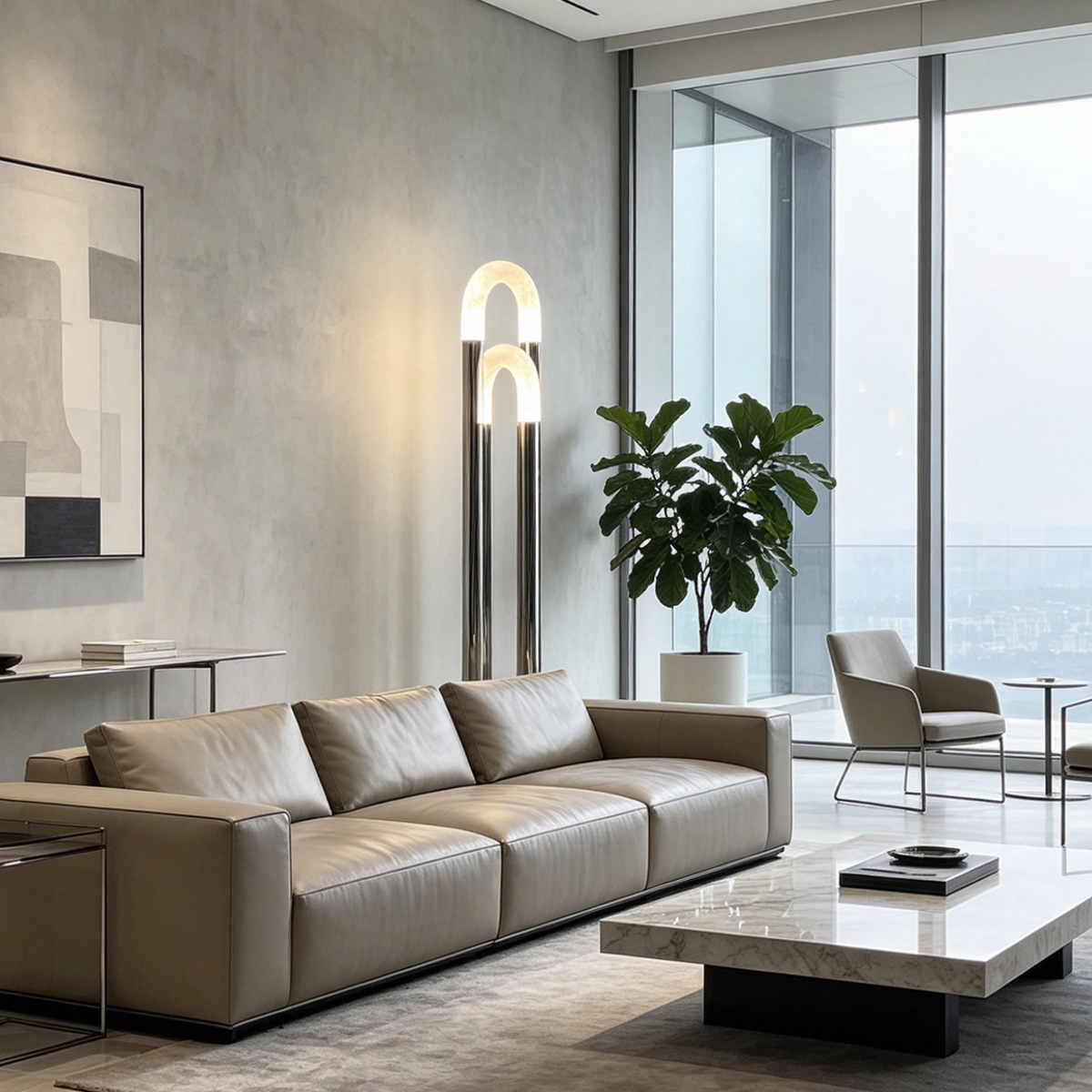 Catena Alabaster Floor Lamp