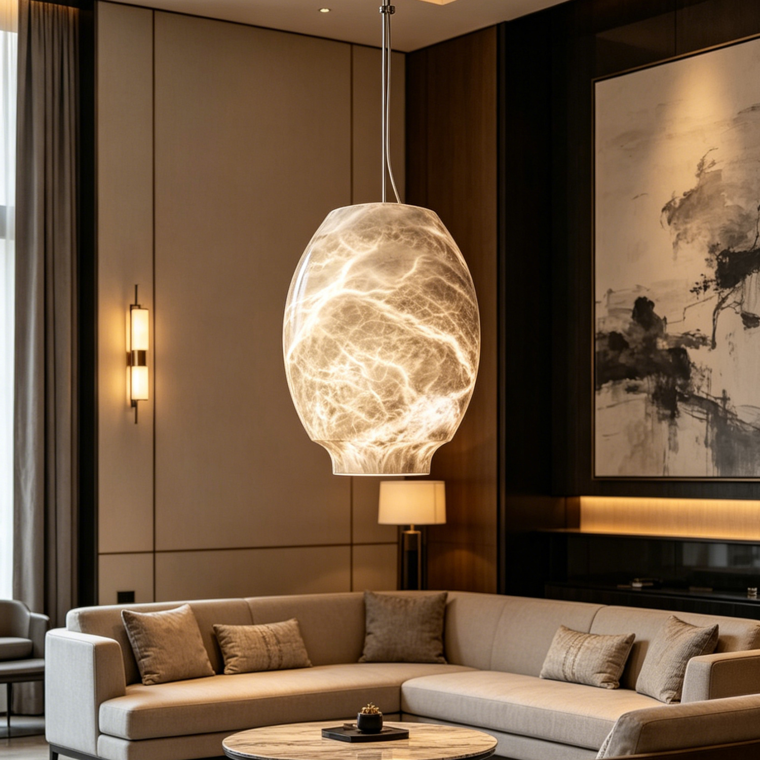 Camille Alabaster Pendant Lamp