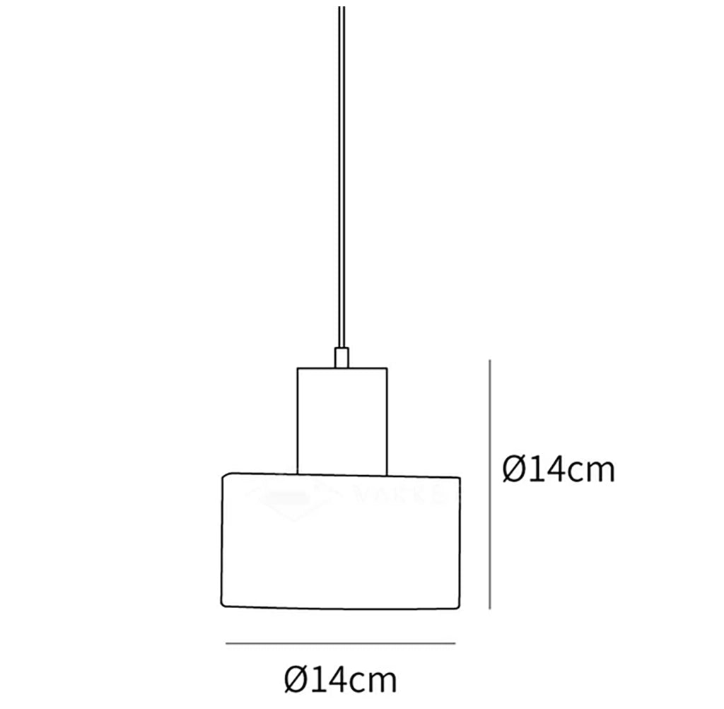 Simple Cyls Alabaster Pendant Lamp