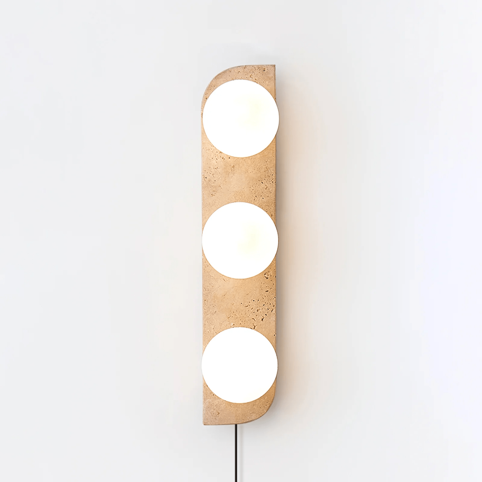Elysian Travertine Plug-in Wall Light