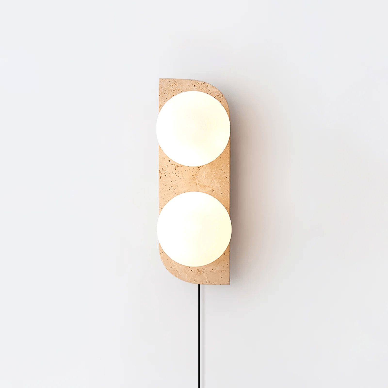Elysian Travertine Plug-in Wall Light