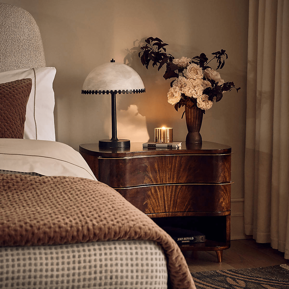 Lunarra Dome Alabaster Table Lamp