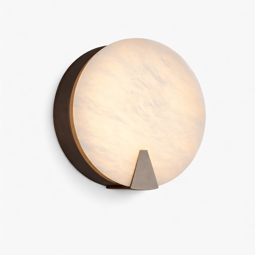 Solaris Halo Alabaster Wall Light