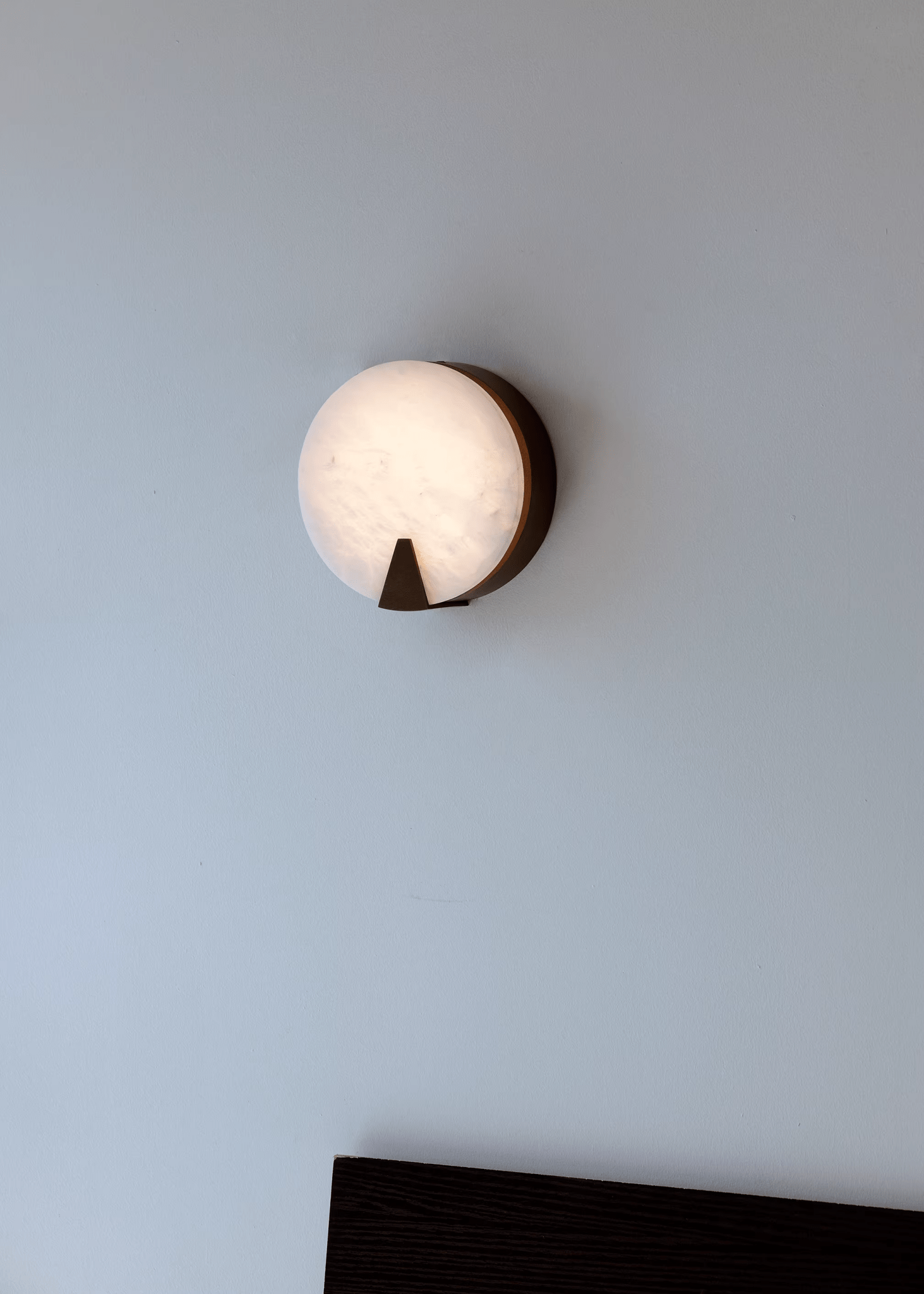 Solaris Halo Alabaster Wall Light
