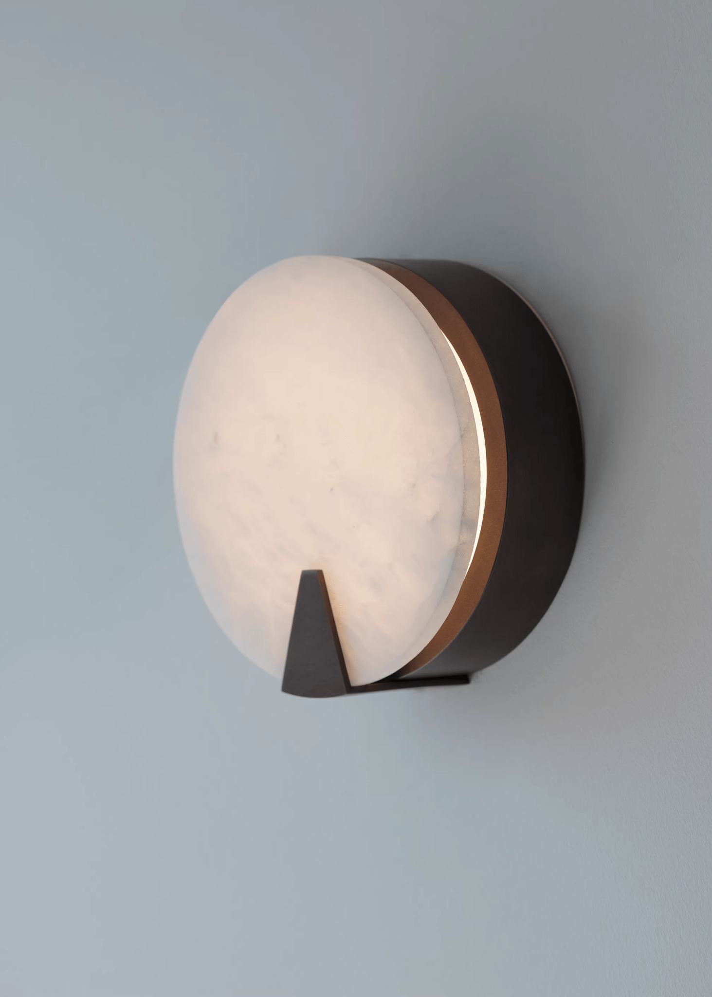 Solaris Halo Alabaster Wall Light