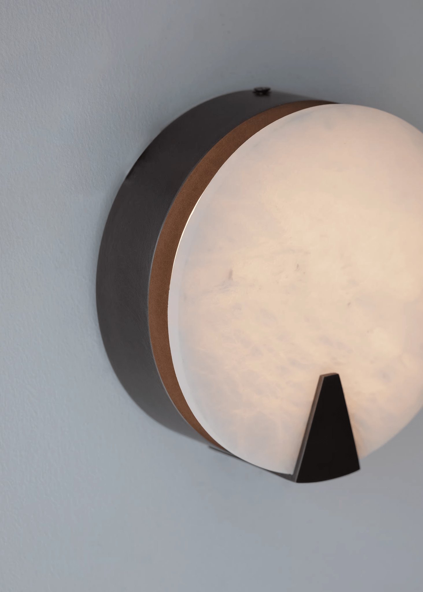 Solaris Halo Alabaster Wall Light