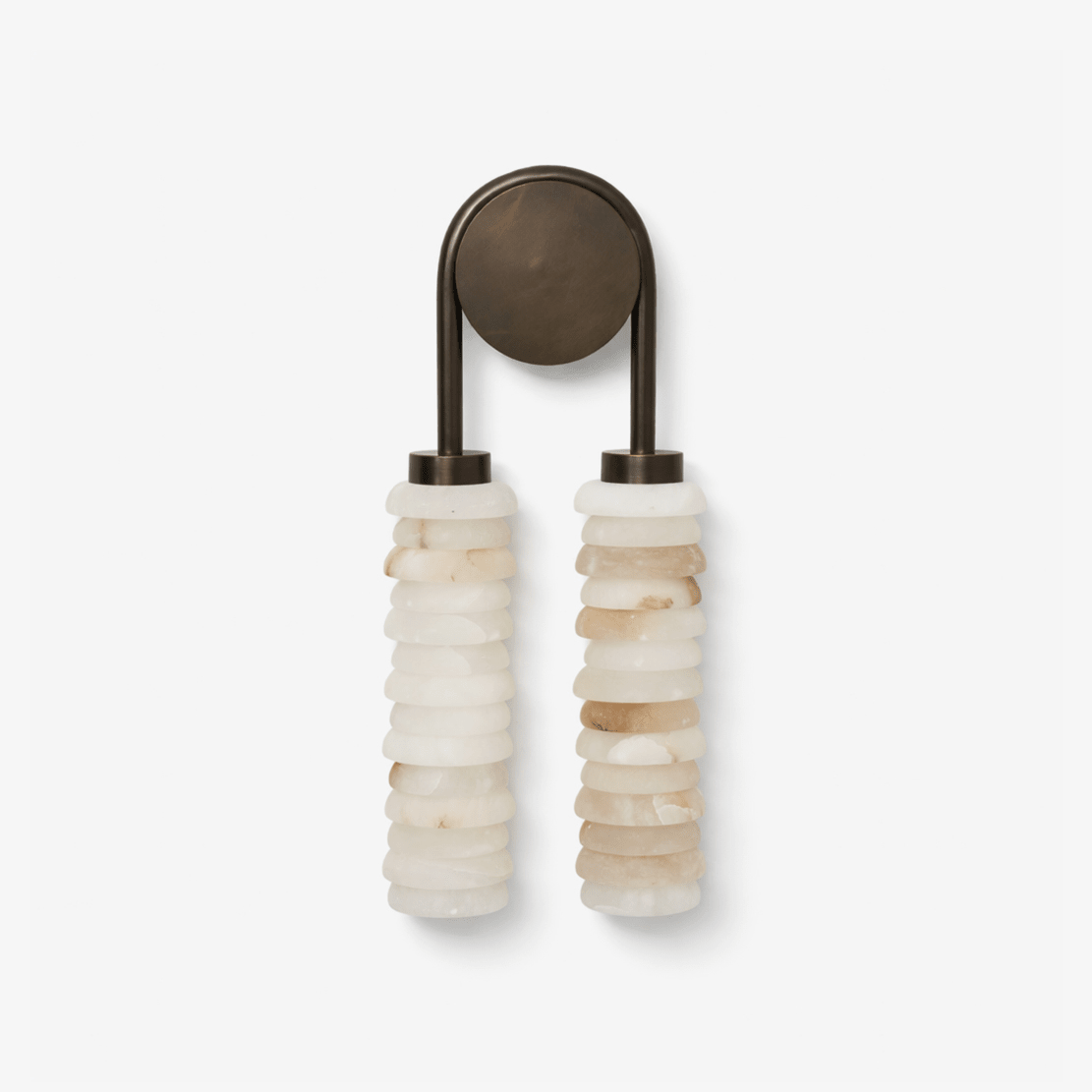 Calla Ribbed Alabaster Sconce