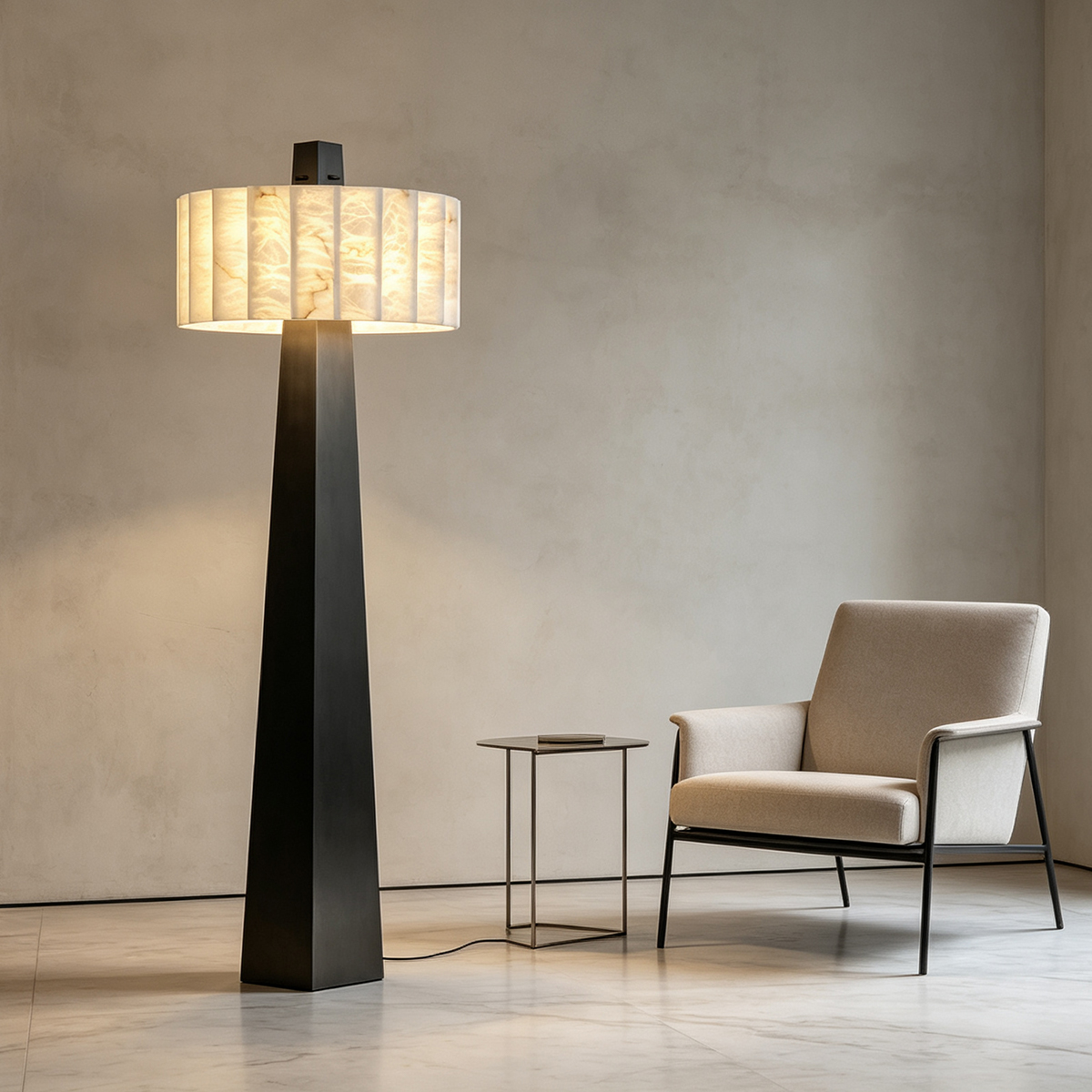 Alabaster Grandeur Floor Lamp -Casailighting