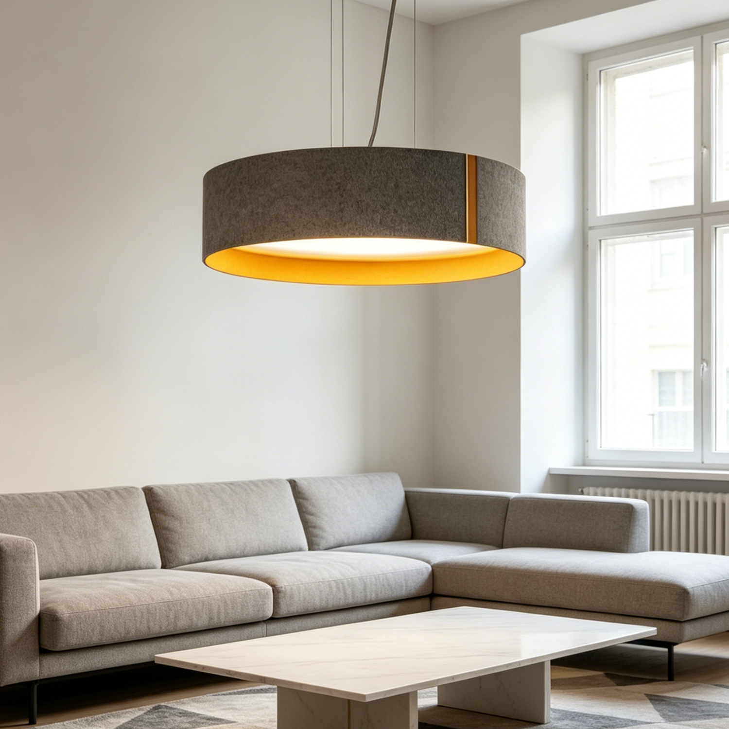 Felt Pendant Light
