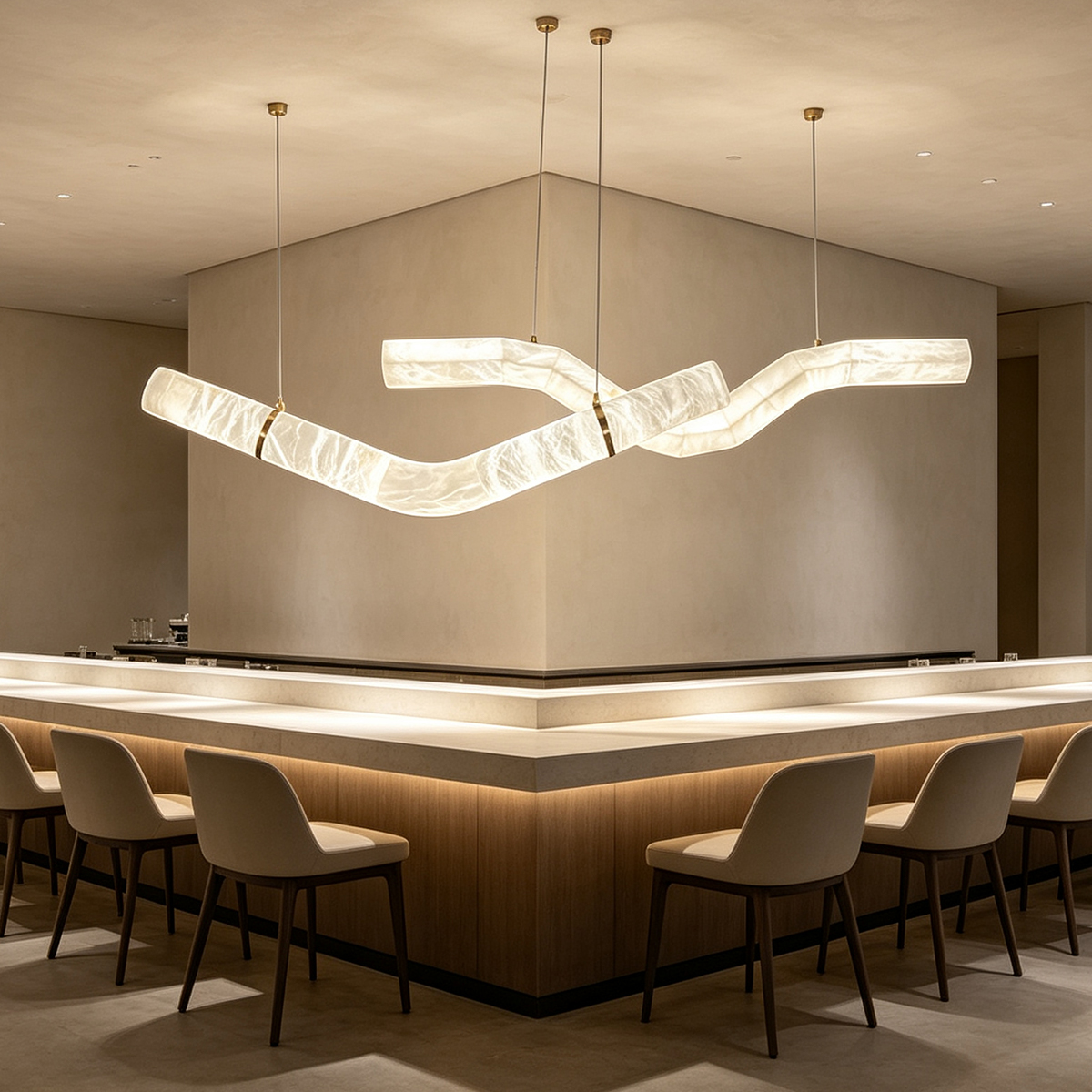 Casailighting Alabaster Hanging Light