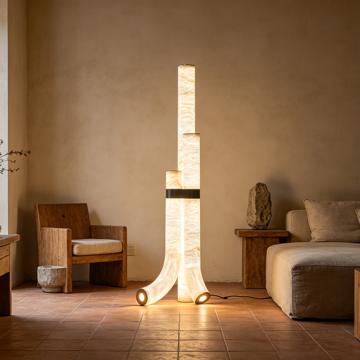 Casailighting Framed Alabaster Floor Lamp