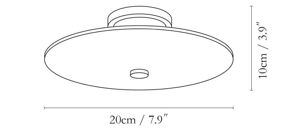 Round Ankeny Alabaster Ceiling Lamp