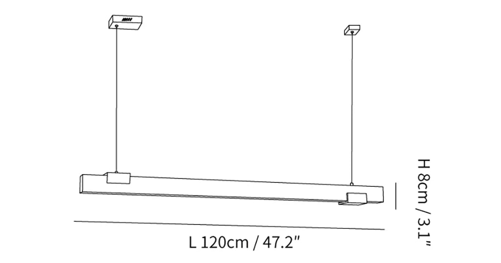 Cary Alabaster Strip Pendant Light