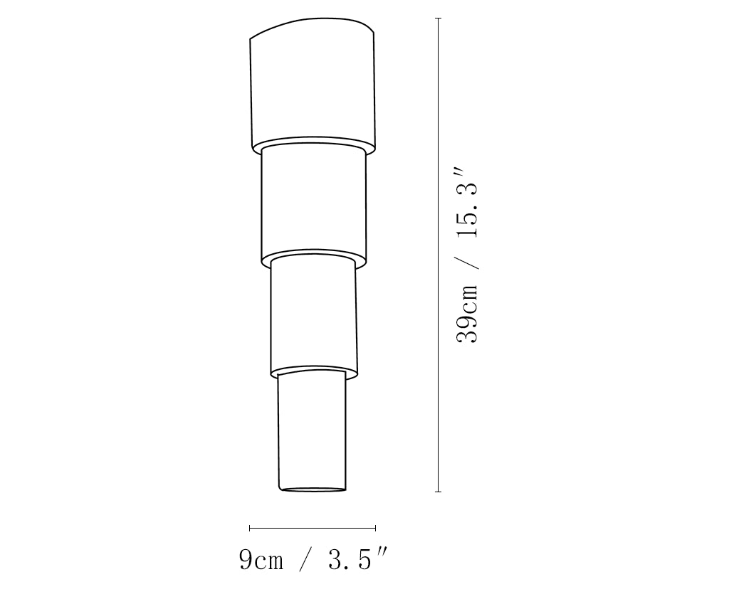 Semi Cylindrical Alba Cascade Alabaster Wall Sconce