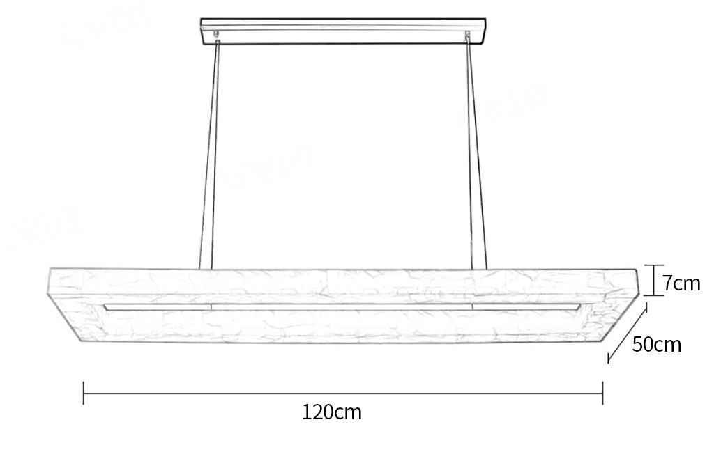 Rivage rectangle chandelier