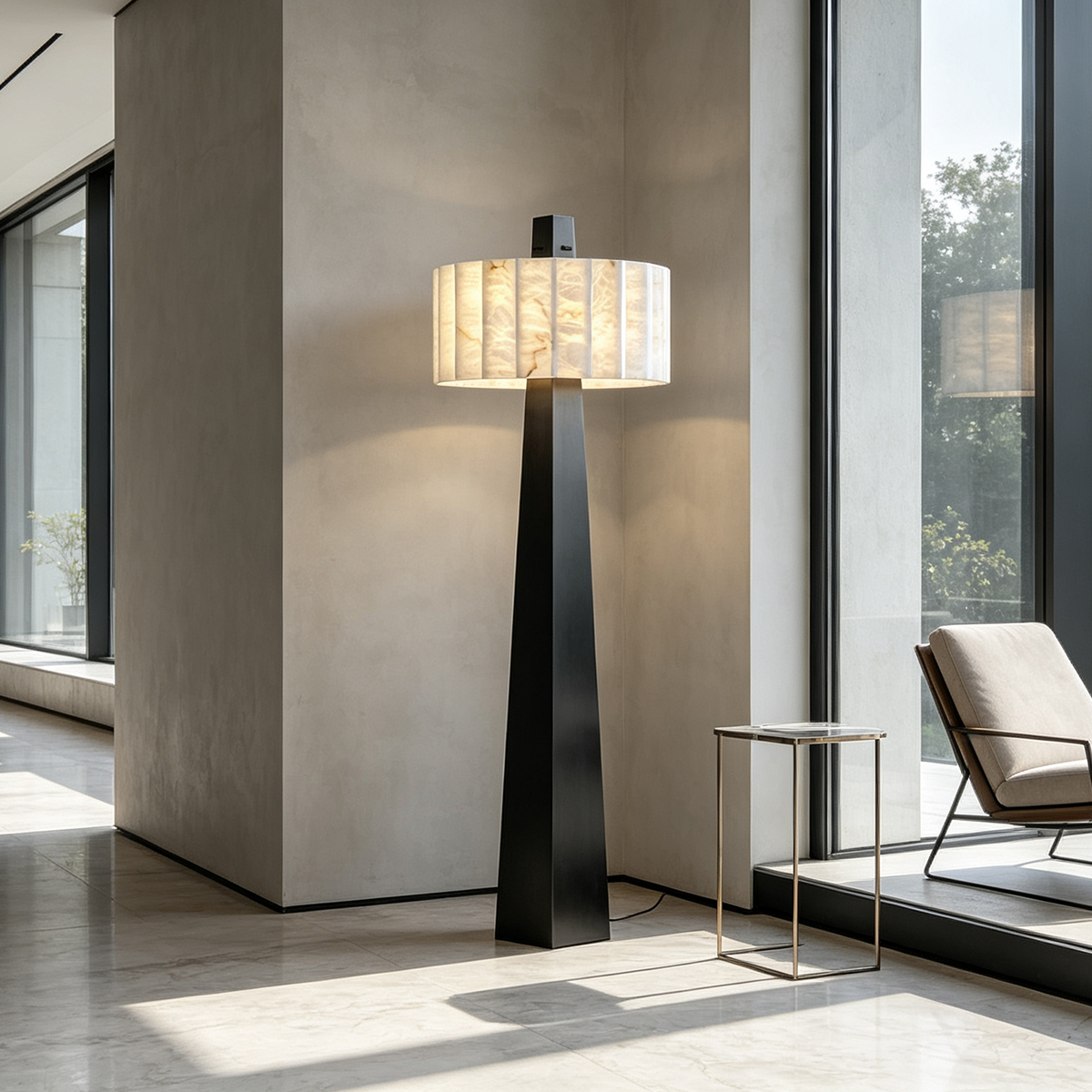 Alabaster Grandeur Floor Lamp -Casailighting