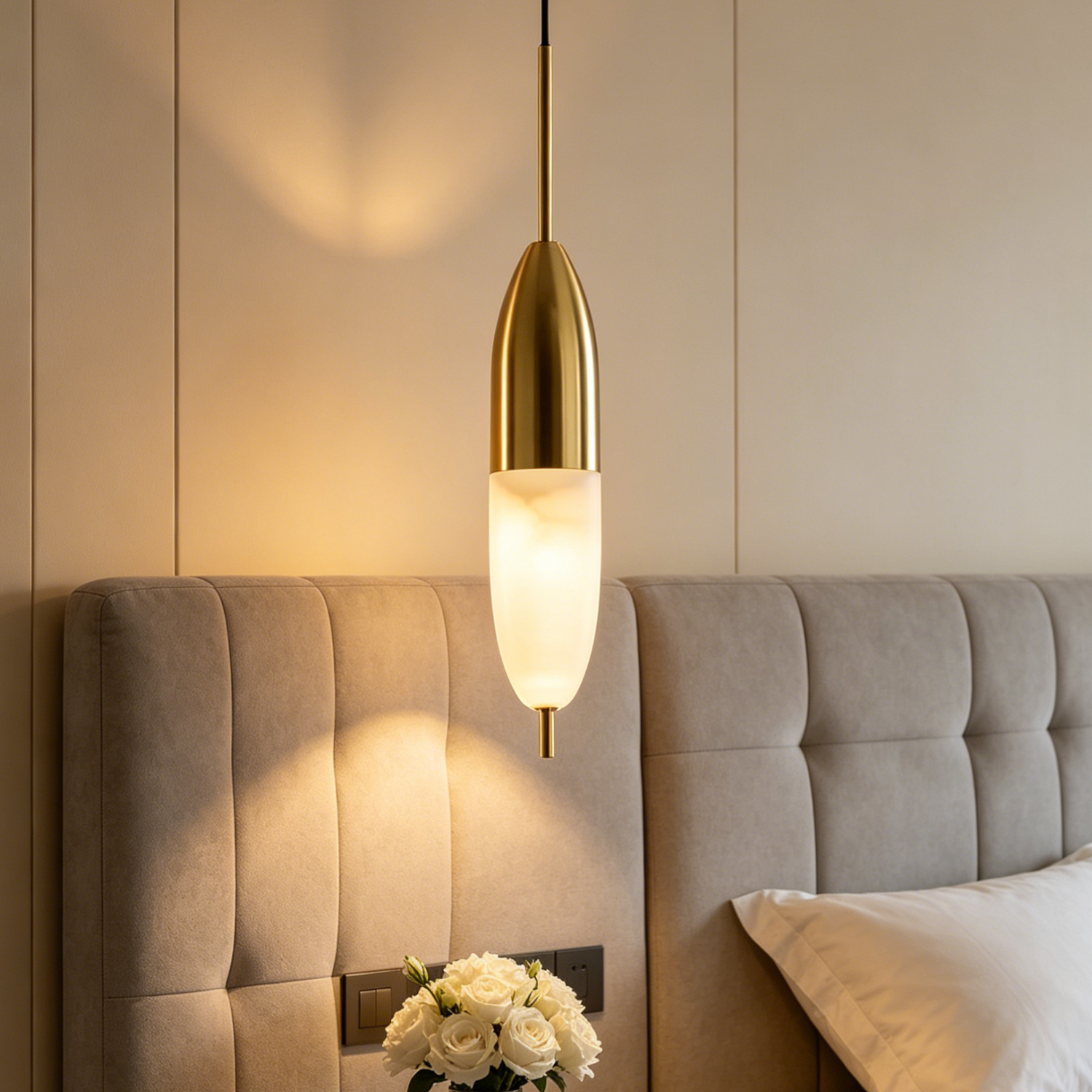 Alabaster Bolus Pendant Light