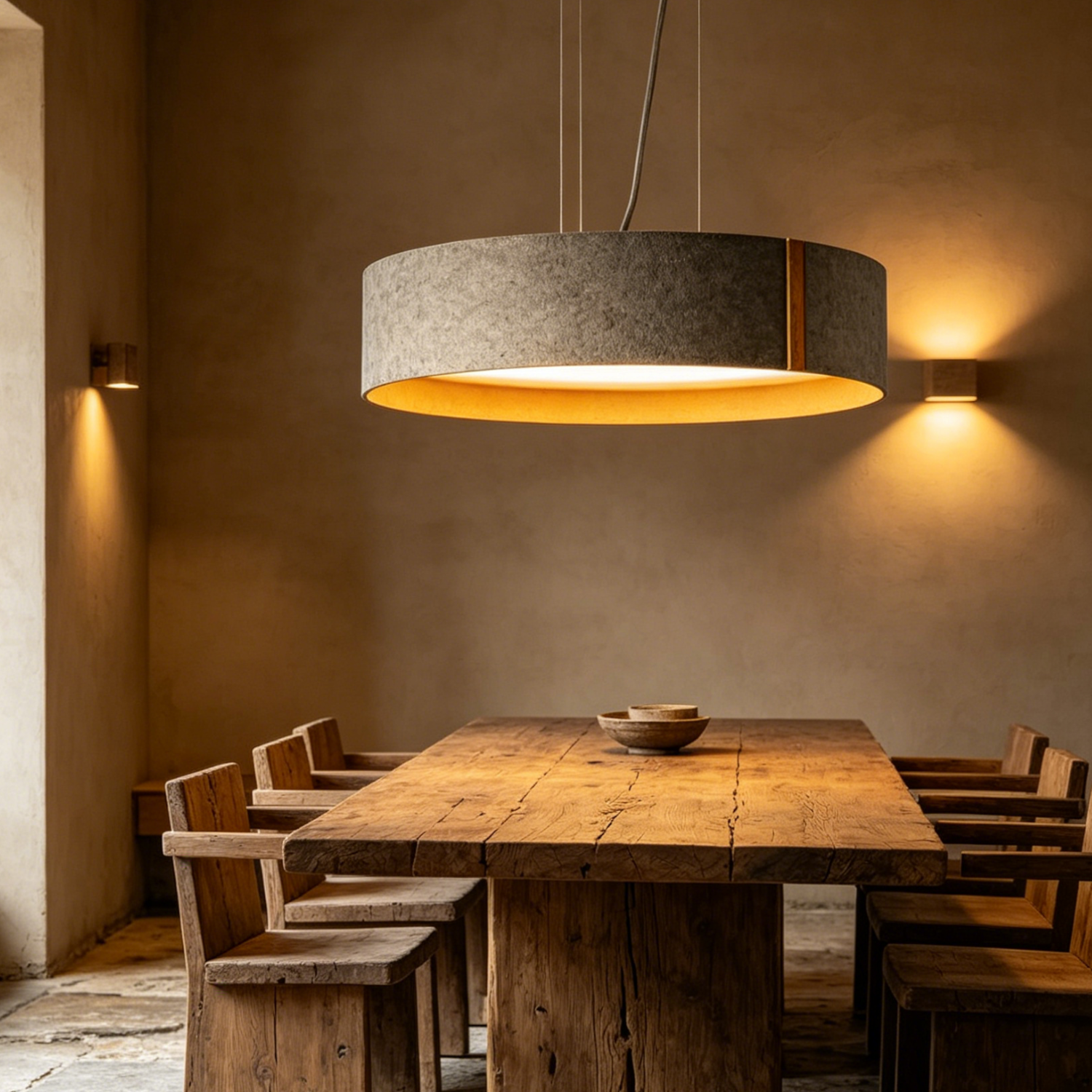 Felt Pendant Light