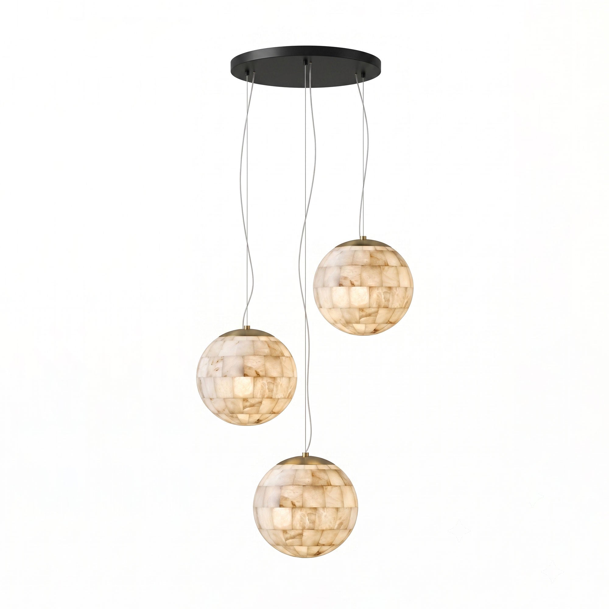 Alabaster Ball Pendant Light