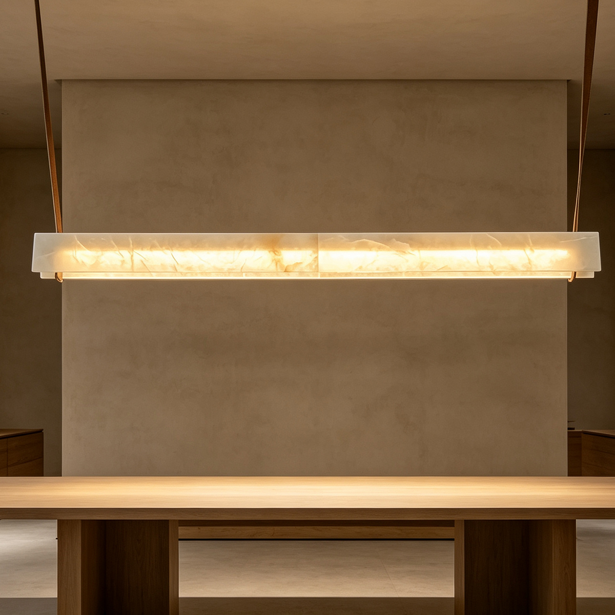 Casailighting Natural Marble Dimmable LED Hanging Chandelier