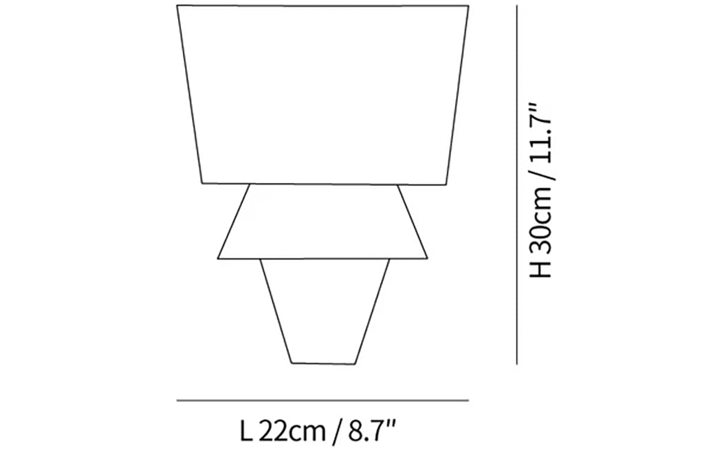 Alabaster Laboratory Cone Wall Light