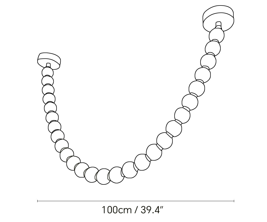 Pearl Alabaster Necklace Chandelier