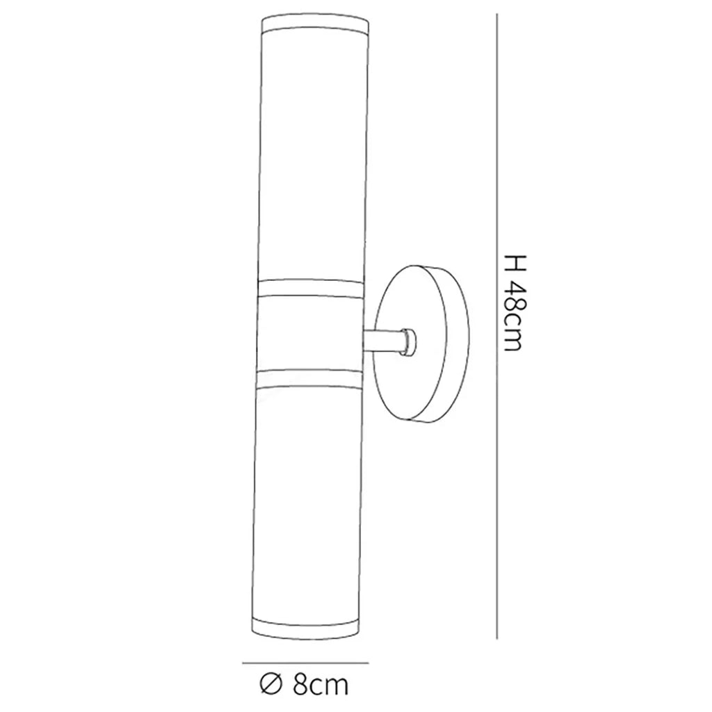 Cylindrical Lampatron Alabaster Wall Lamp